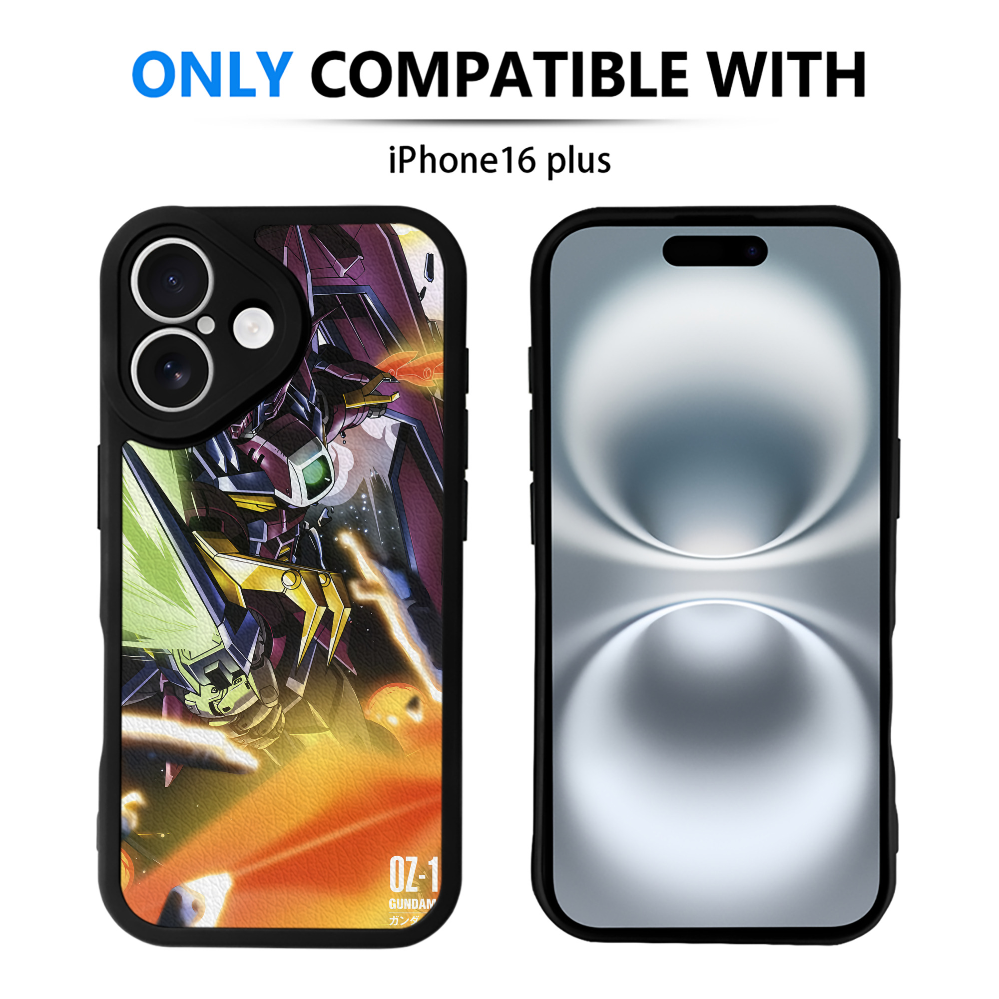 （画像用） 機動戦士ガンダム Mobile Suit Gundam 【iPhone 16シリーズ対応】シリコンスマホケース（レザー調） 材質：シリコン